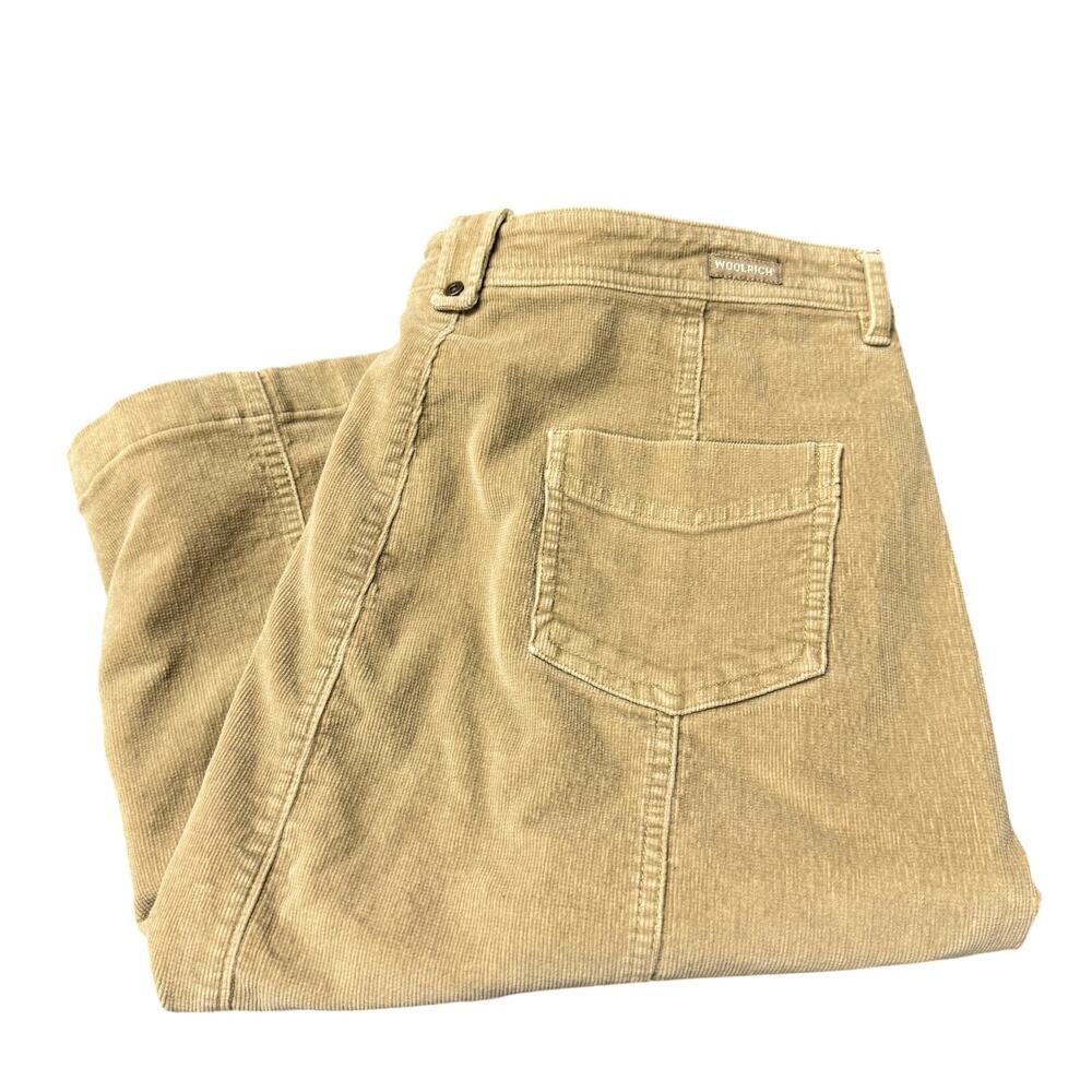 Woolrich‎ Corduroy Skirt Khaki Tan Academia Preppy Classic Womens 12 (34x24) VTG